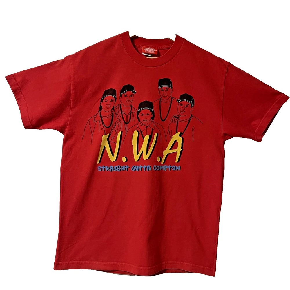 Mens Vintage‎ N.W.A Straight Outta Compton Red T Shirt